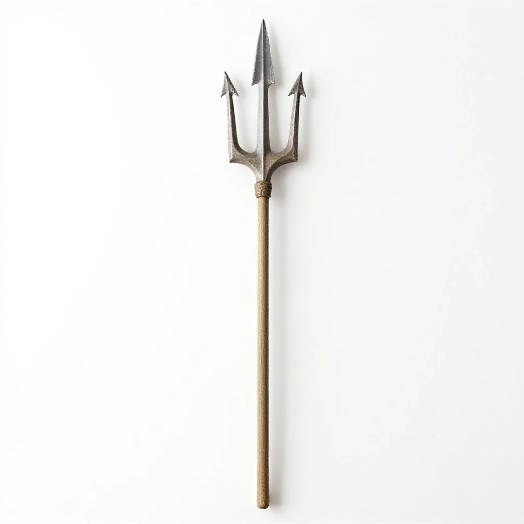 Trident isolated on a white background