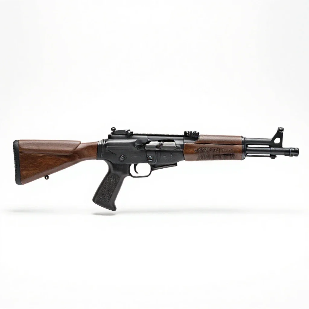 Assault rifle isolated on a white background