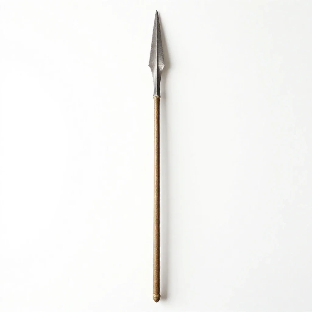 Assegai isolated on a white background