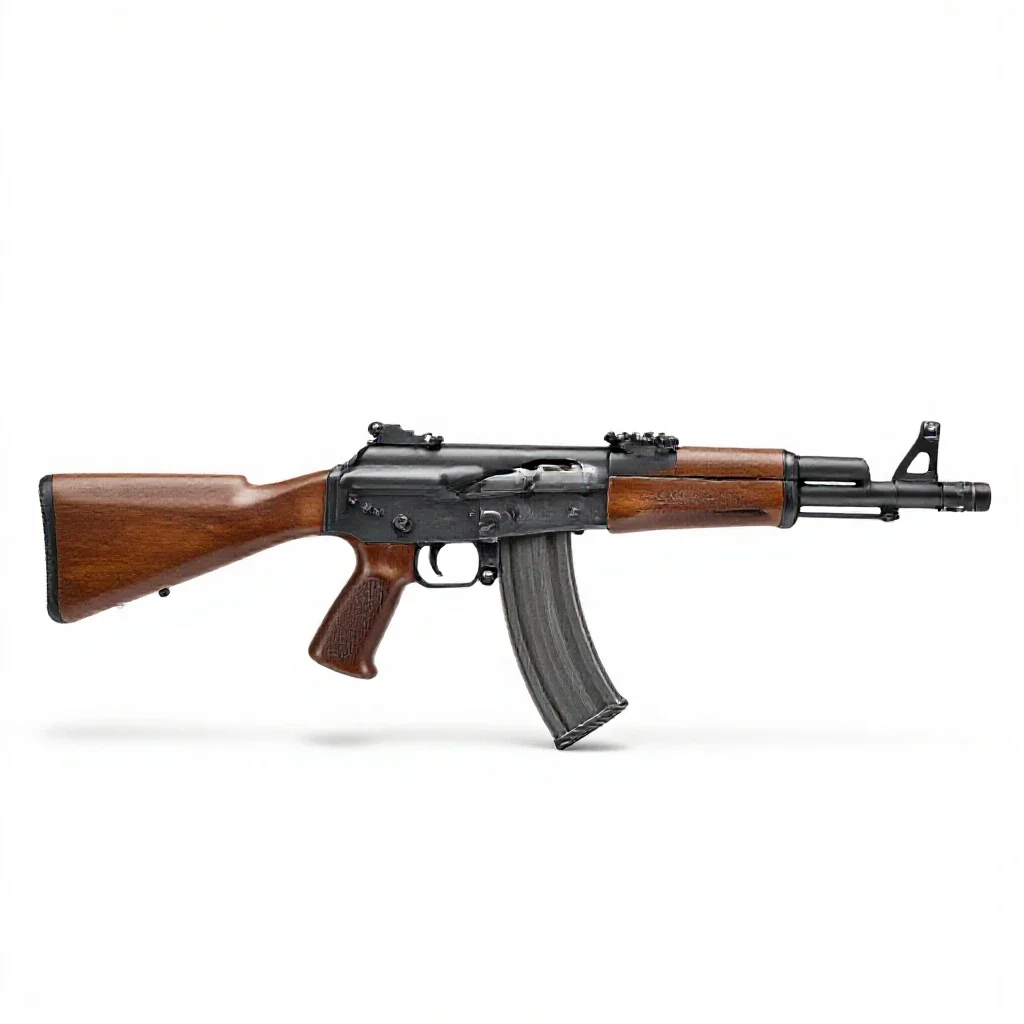 Automatic rifle isolated on a white background