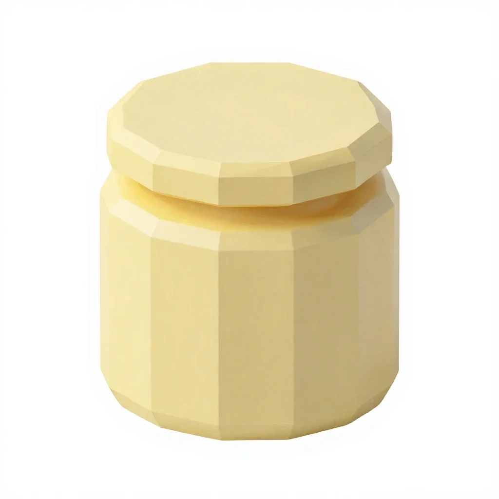 Butter churn isolated on a white background