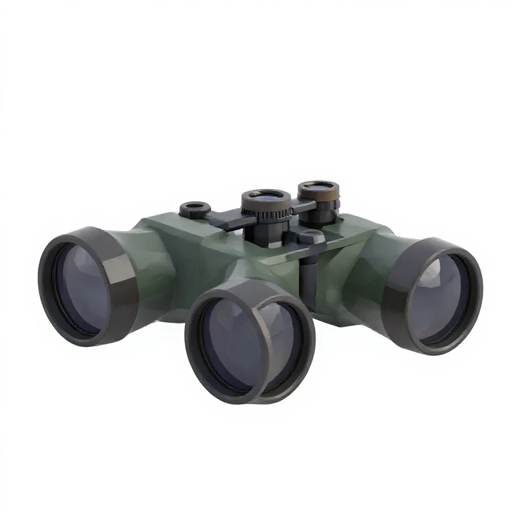 Captain's spyglass isolated on a white background