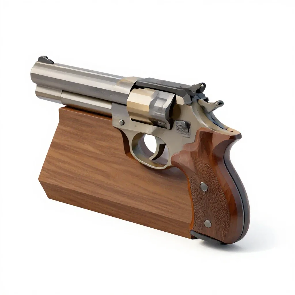 Duelling pistol case isolated on a white background