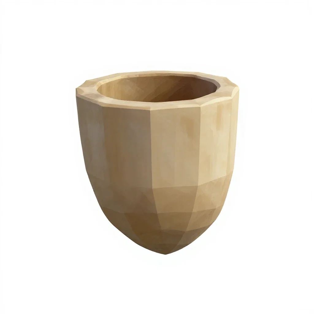 Powder horn isolated on a white background