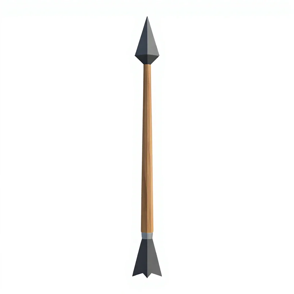 Whaling harpoon isolated on a white background
