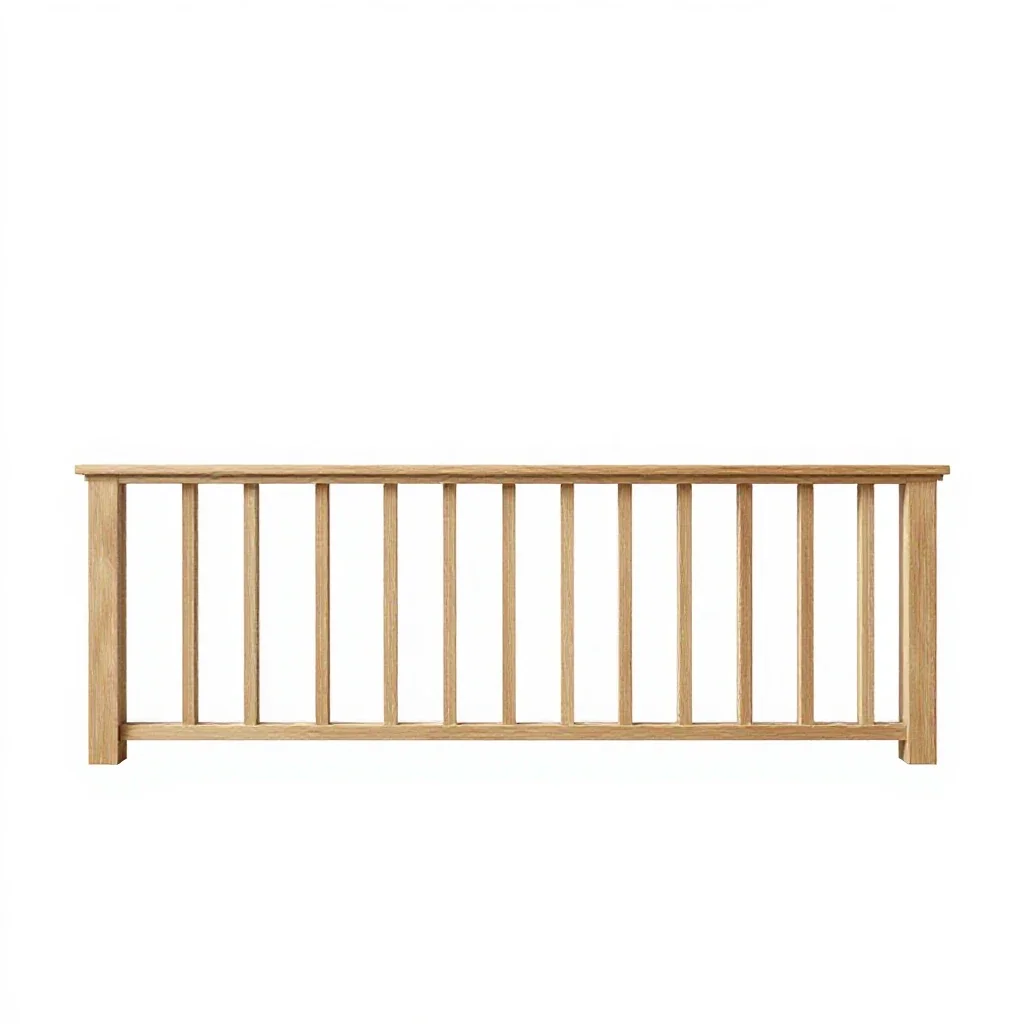 Balcony balustrade isolated on a white background