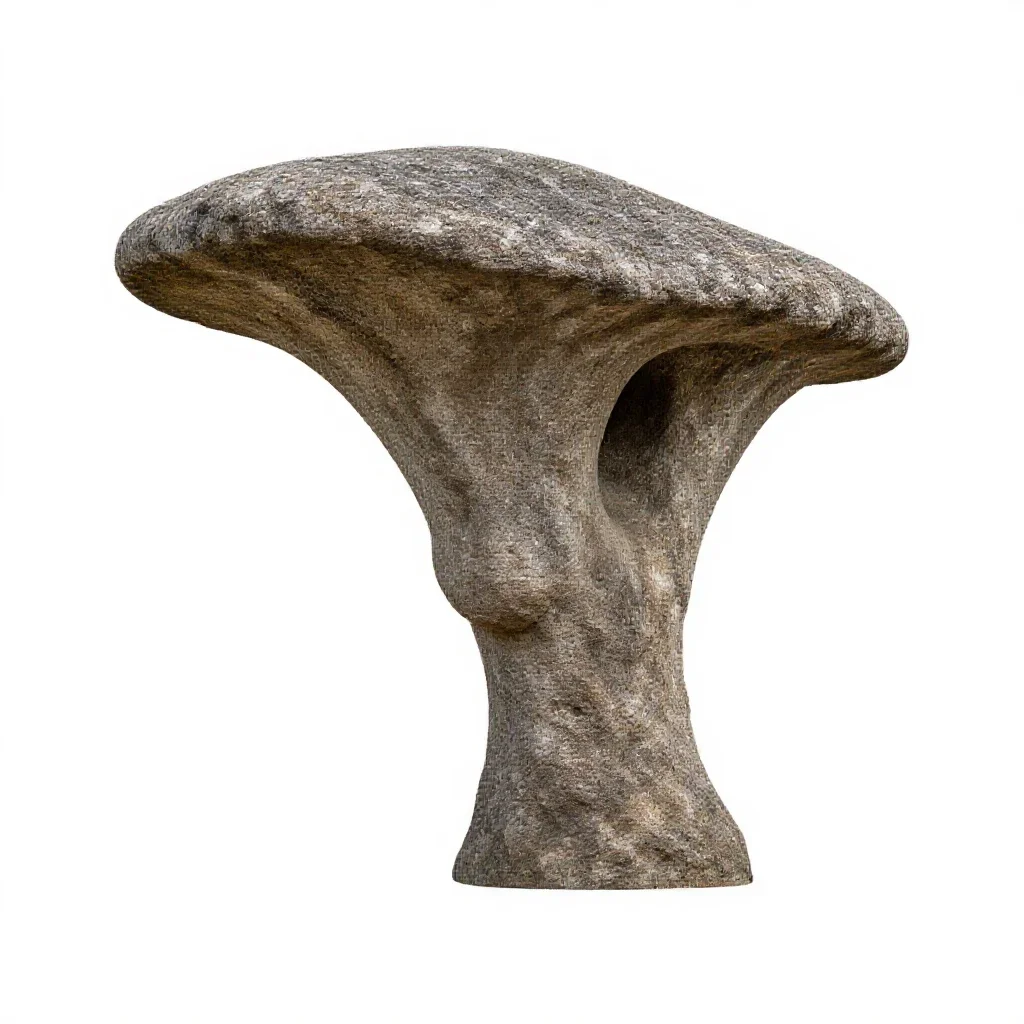 Gargoyle waterspout isolated on a white background