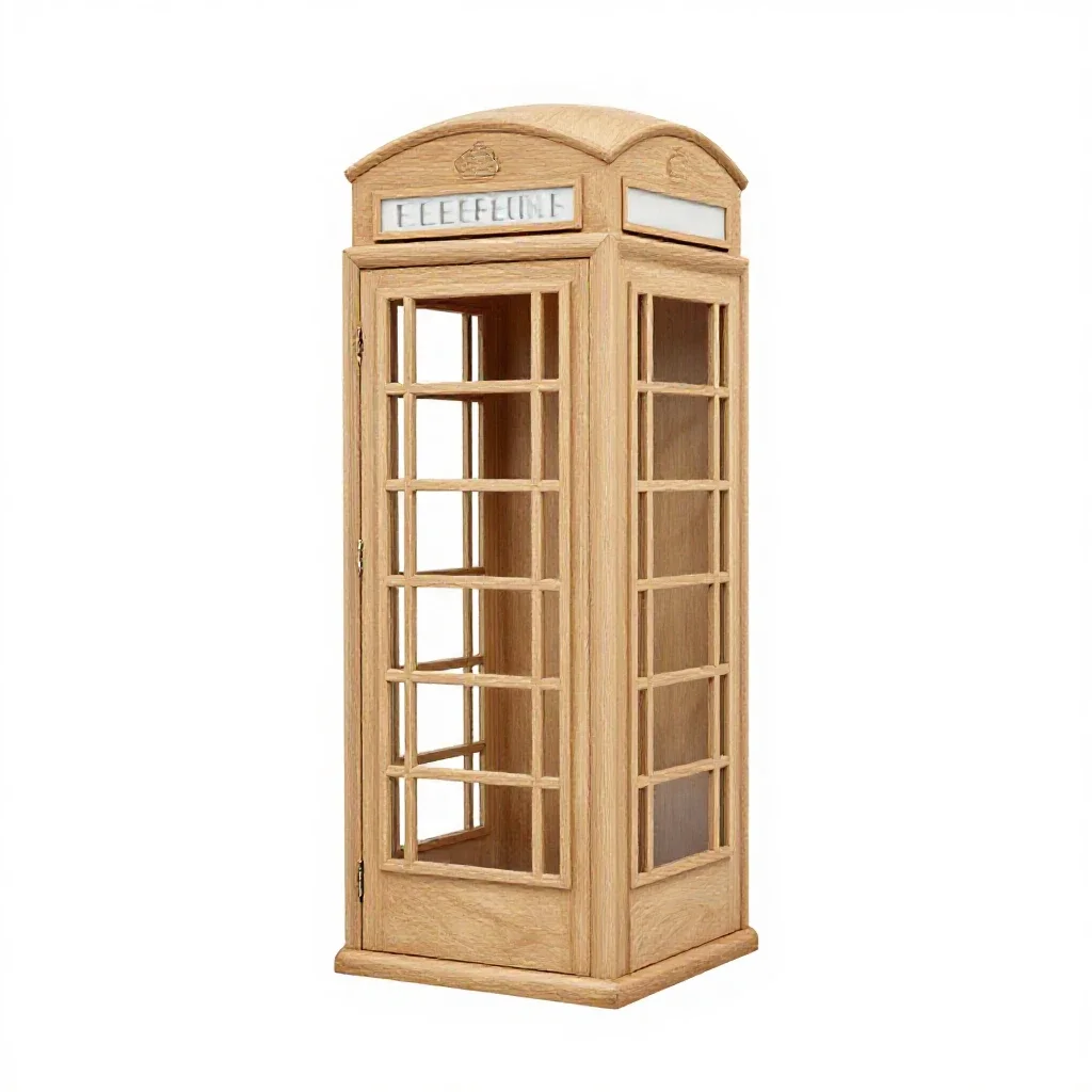 Phone box isolated on a white background