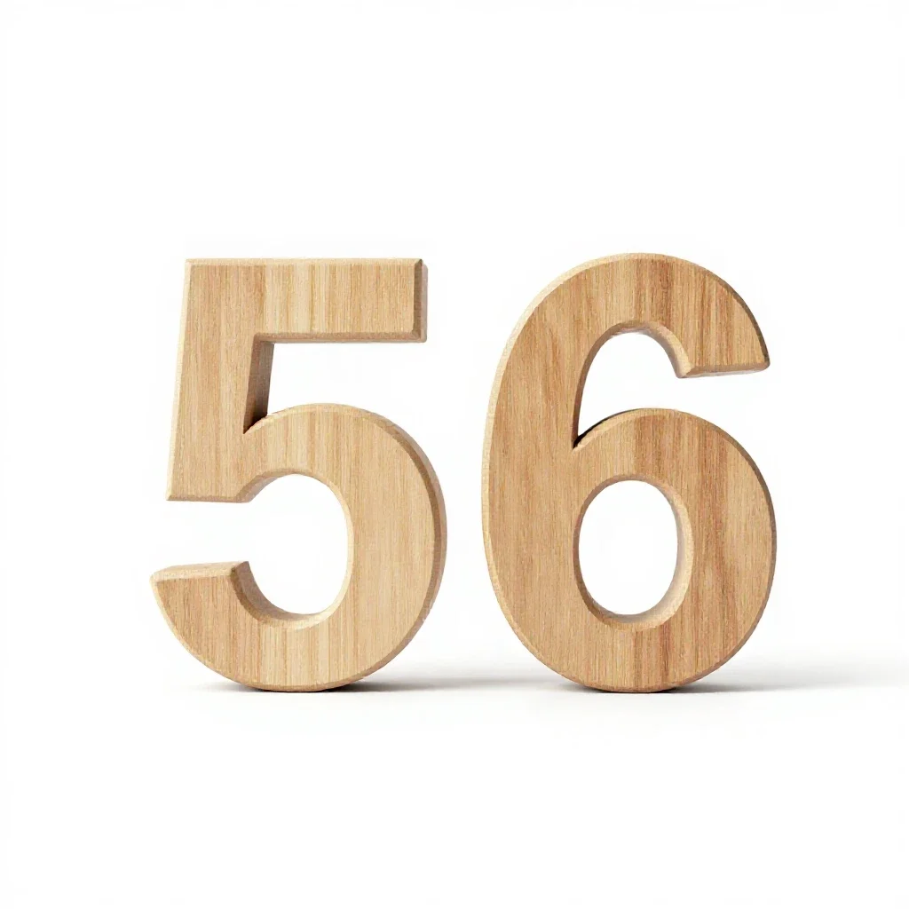 Set of house numbers isolated on a white background