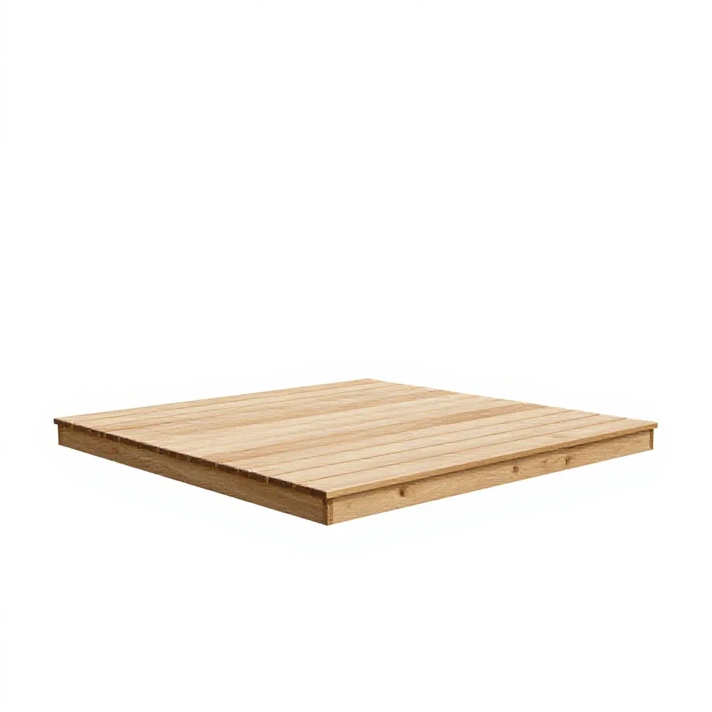 Treehouse platform isolated on a white background
