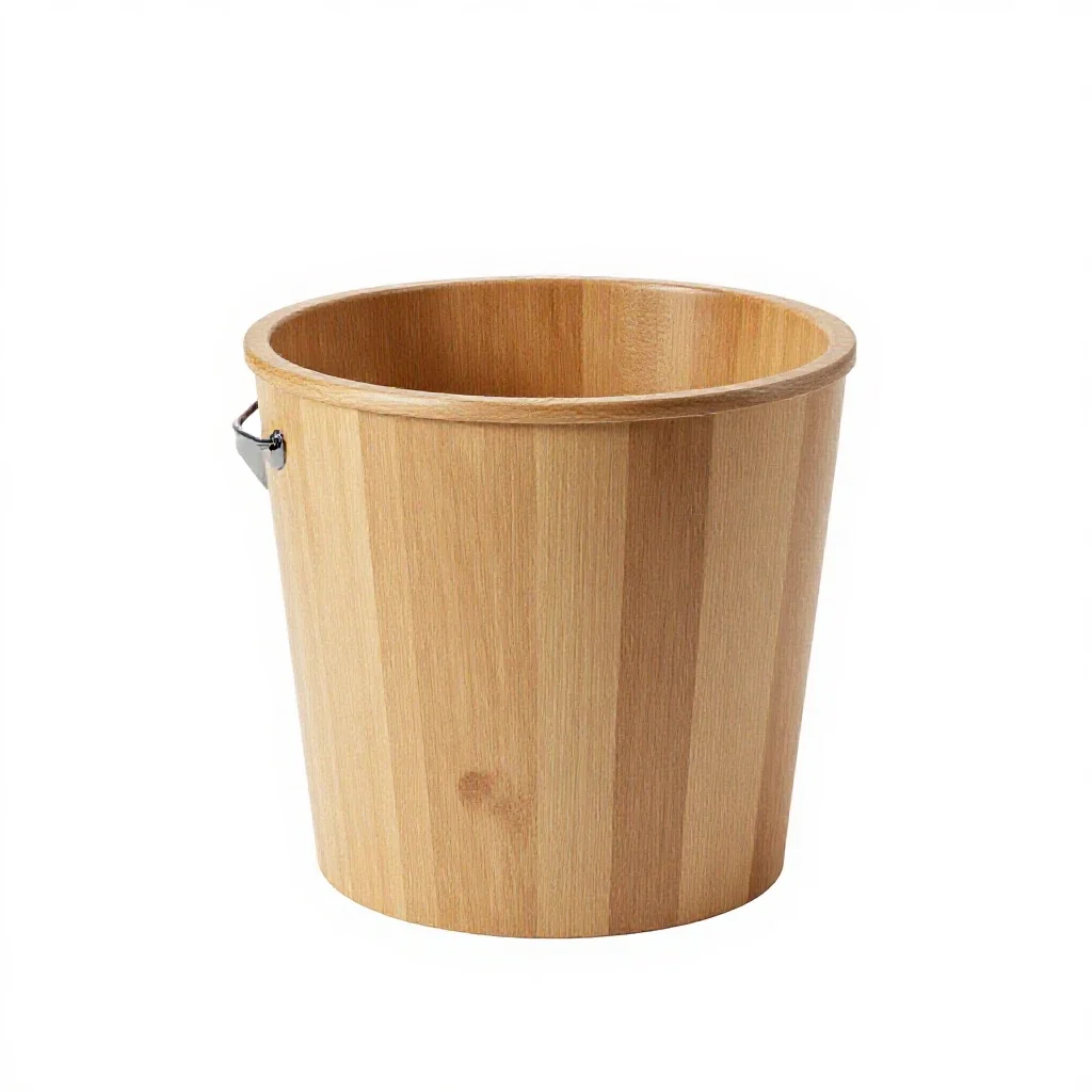 Well with a bucket isolated on a white background