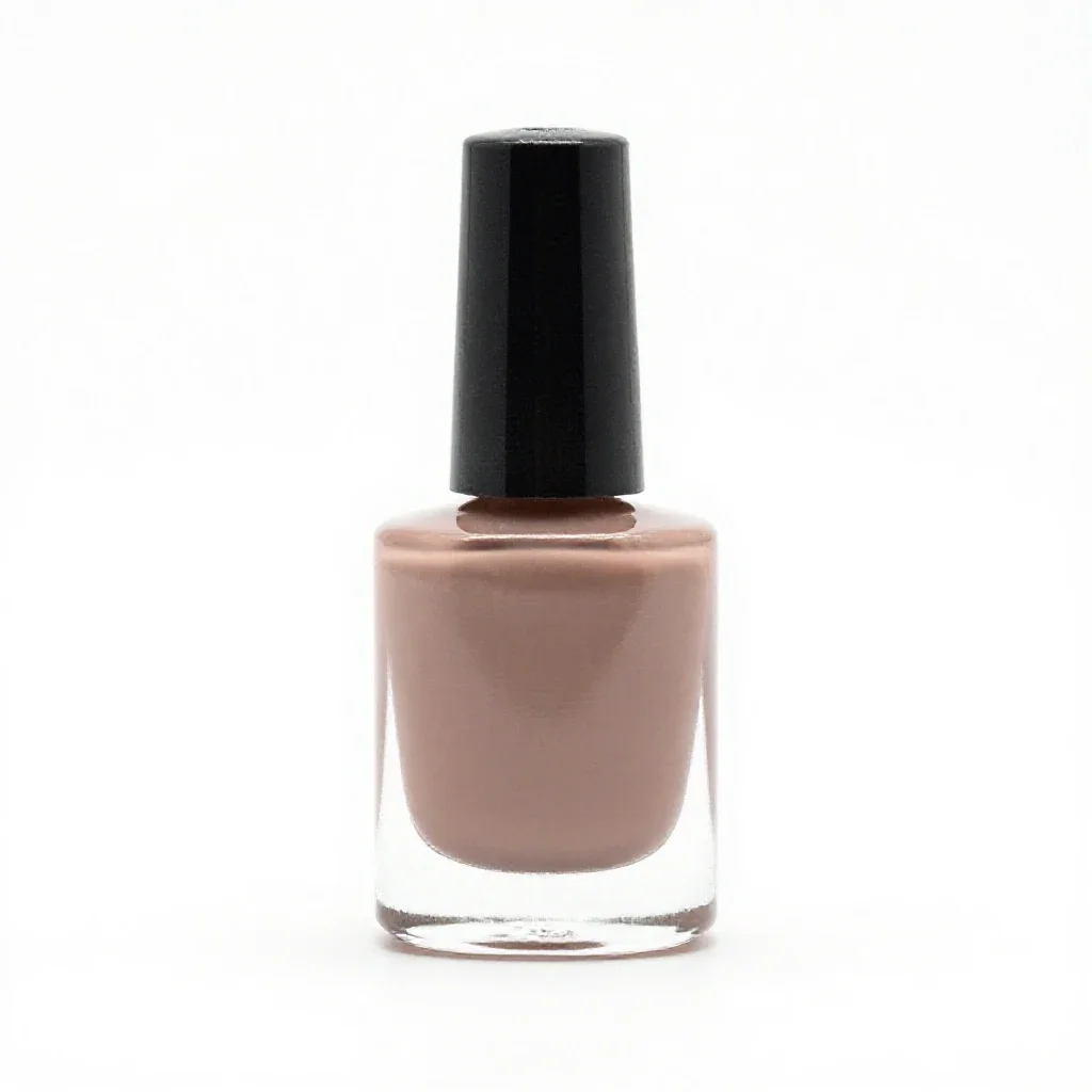 Bottle of nail polish isolated on a white background