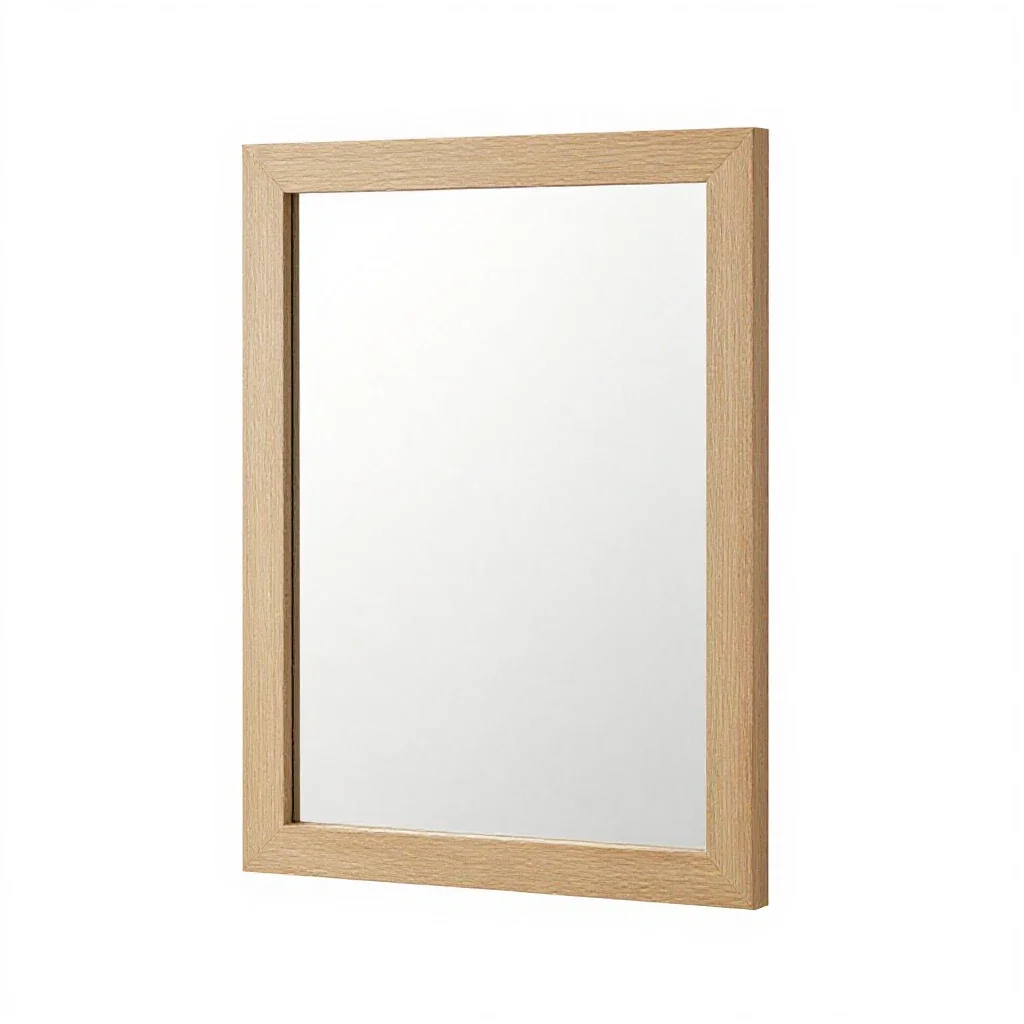 Compact mirror open isolated on a white background