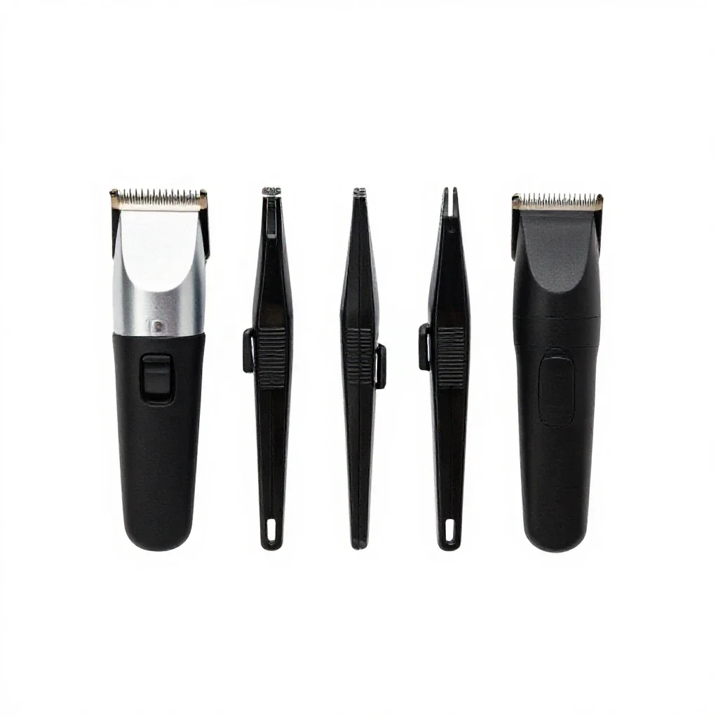 Set of hair clippers isolated on a white background