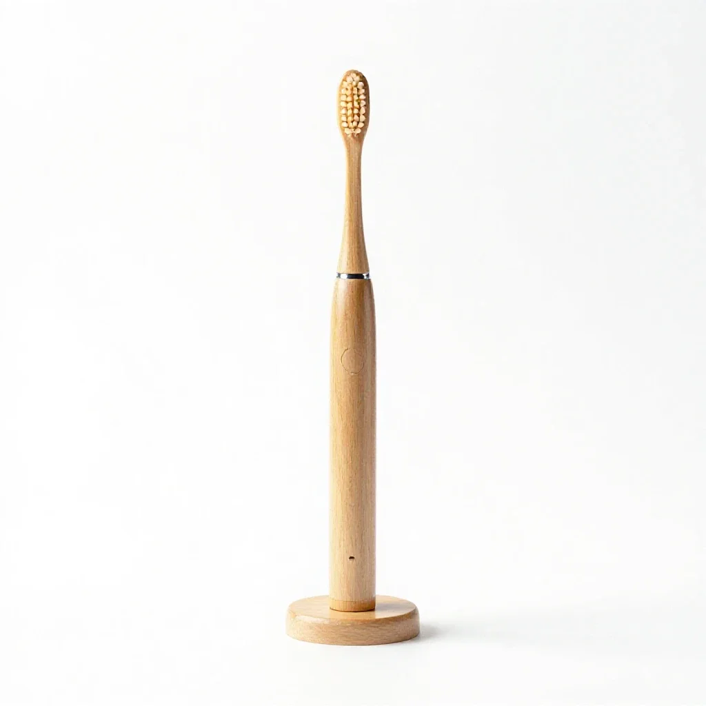 Electric toothbrush on a stand isolated on a white background
