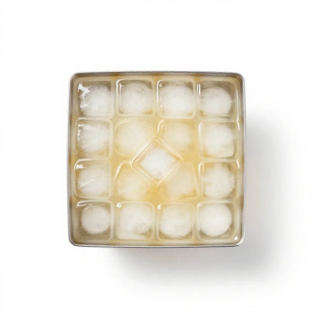Horchata over ice isolated on a white background