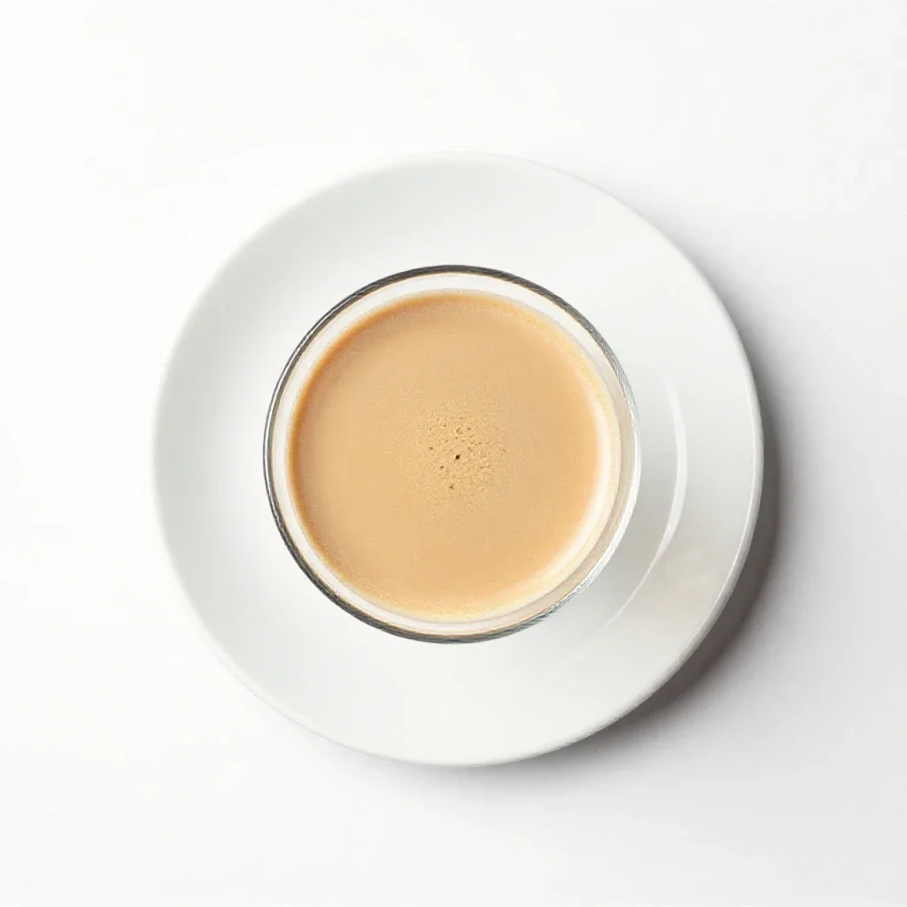 Espresso martini with crema isolated on a white background