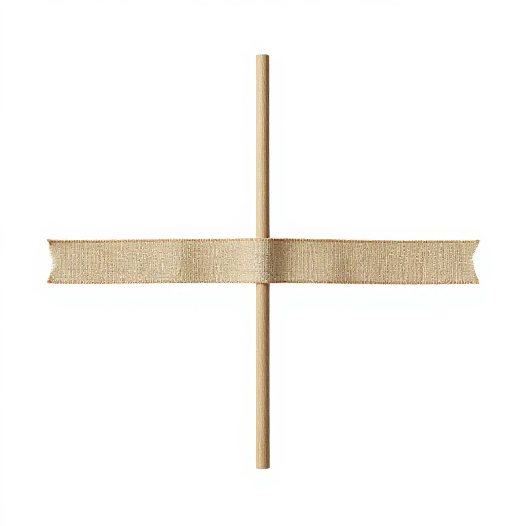 Maypole ribbon set isolated on a white background