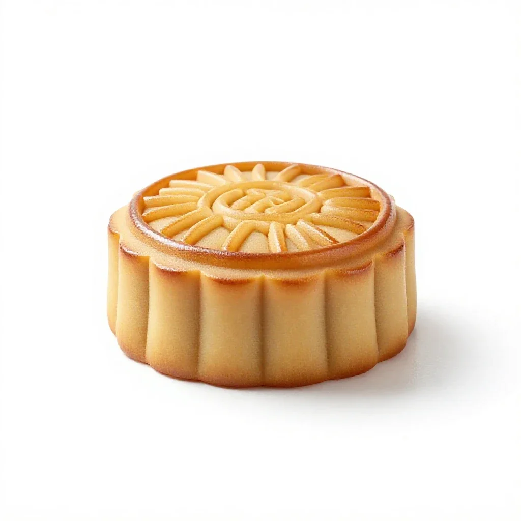 Mooncake mould isolated on a white background