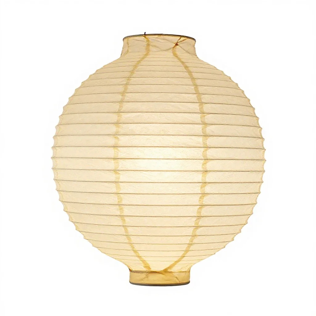 Paper lantern for a festival isolated on a white background