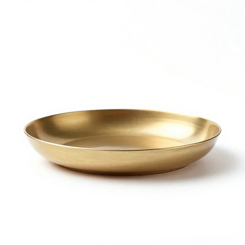 Puja thali isolated on a white background