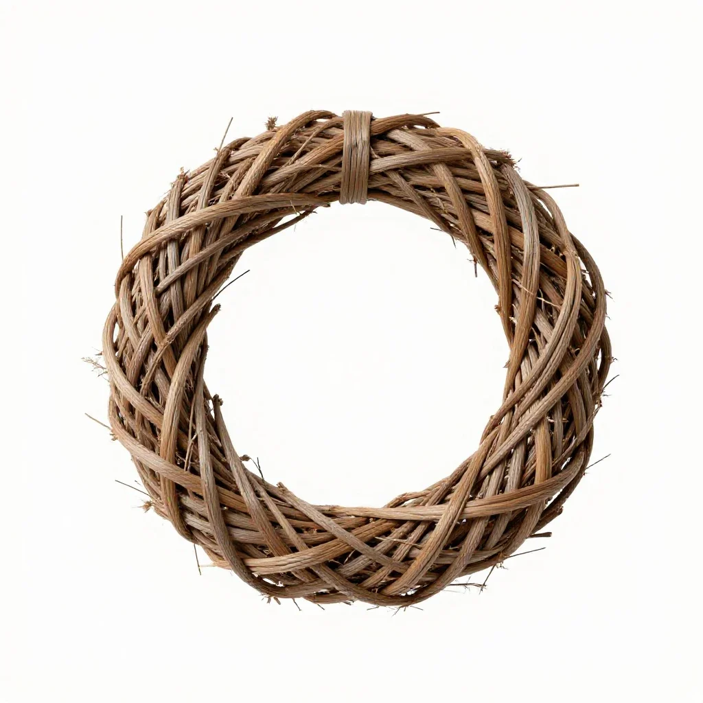 Advent wreath isolated on a white background