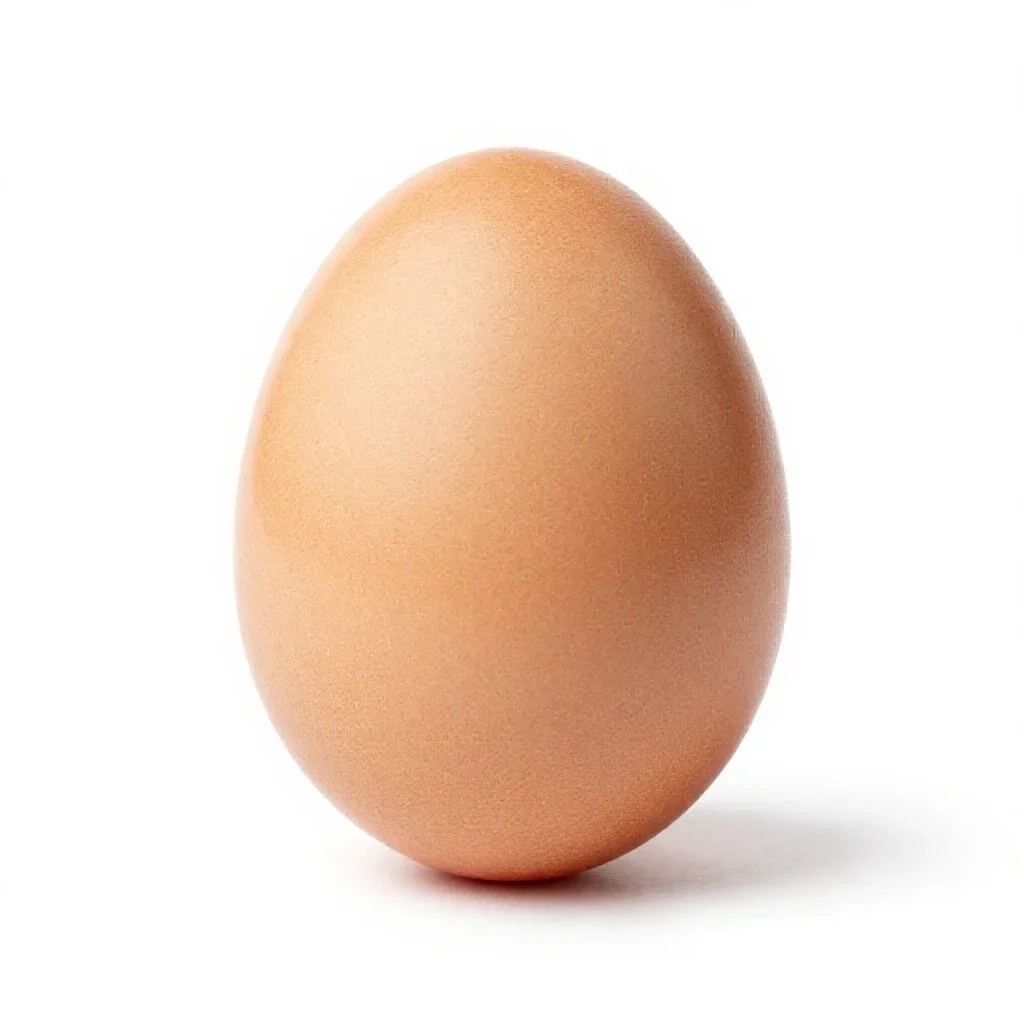 Easter egg painted isolated on a white background