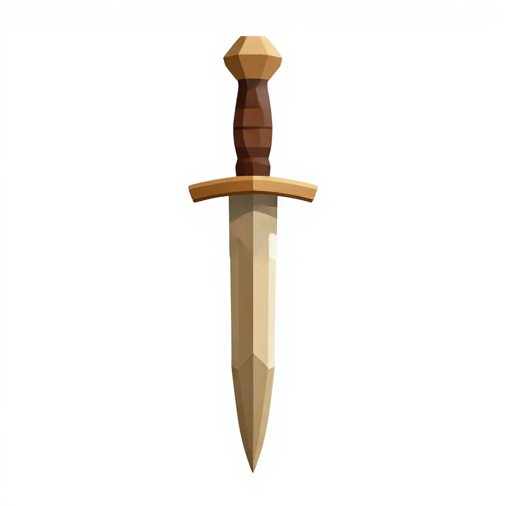 Throwing dagger set isolated on a white background