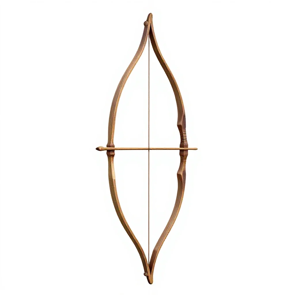 Elven bow isolated on a white background