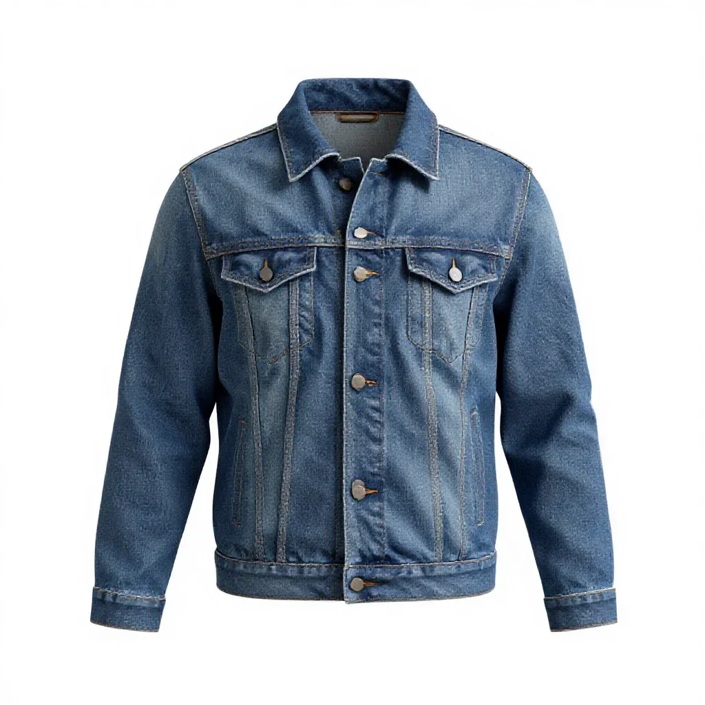 Denim jacket isolated on a white background