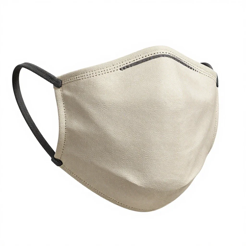 Fabric face mask isolated on a white background