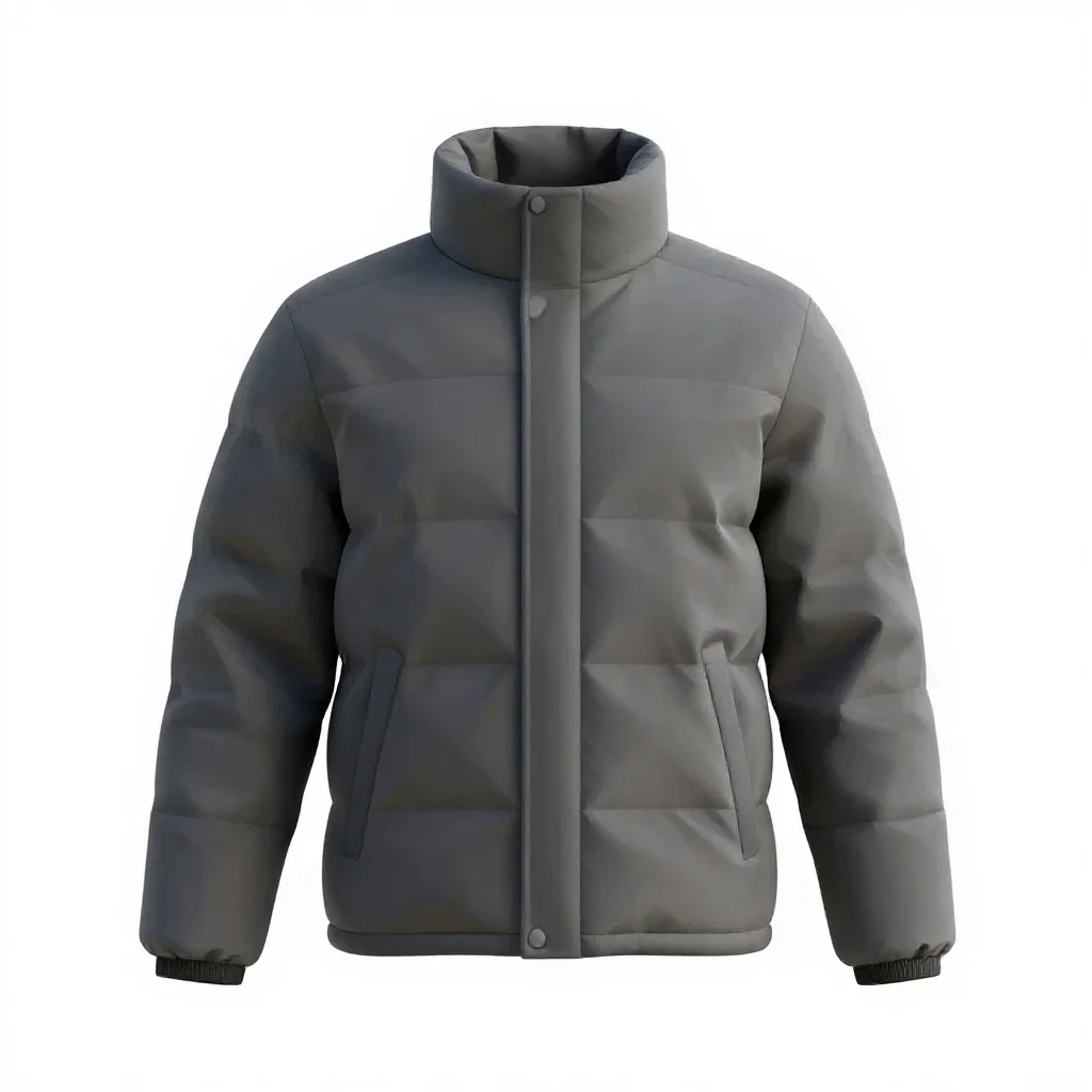 Puffer jacket isolated on a white background