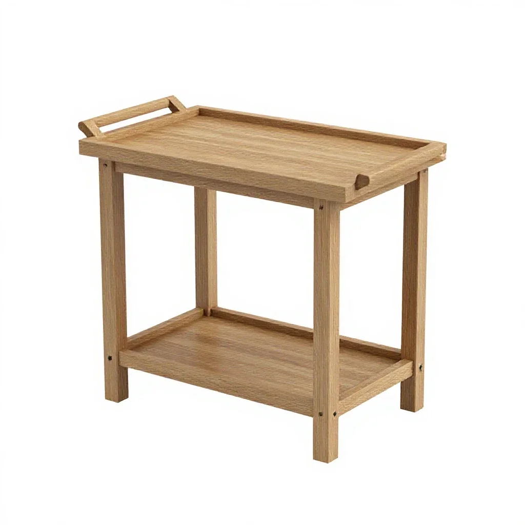Bar cart isolated on a white background