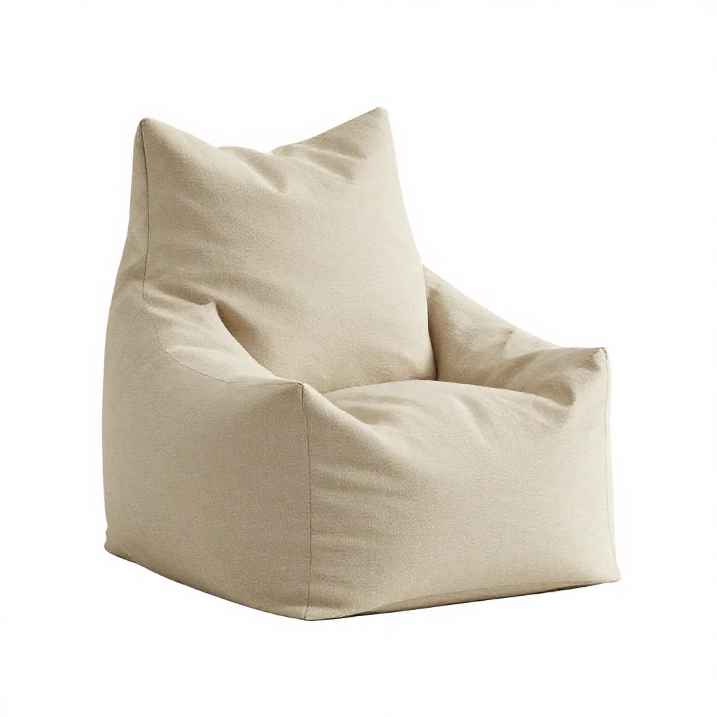Bean bag chair isolated on a white background