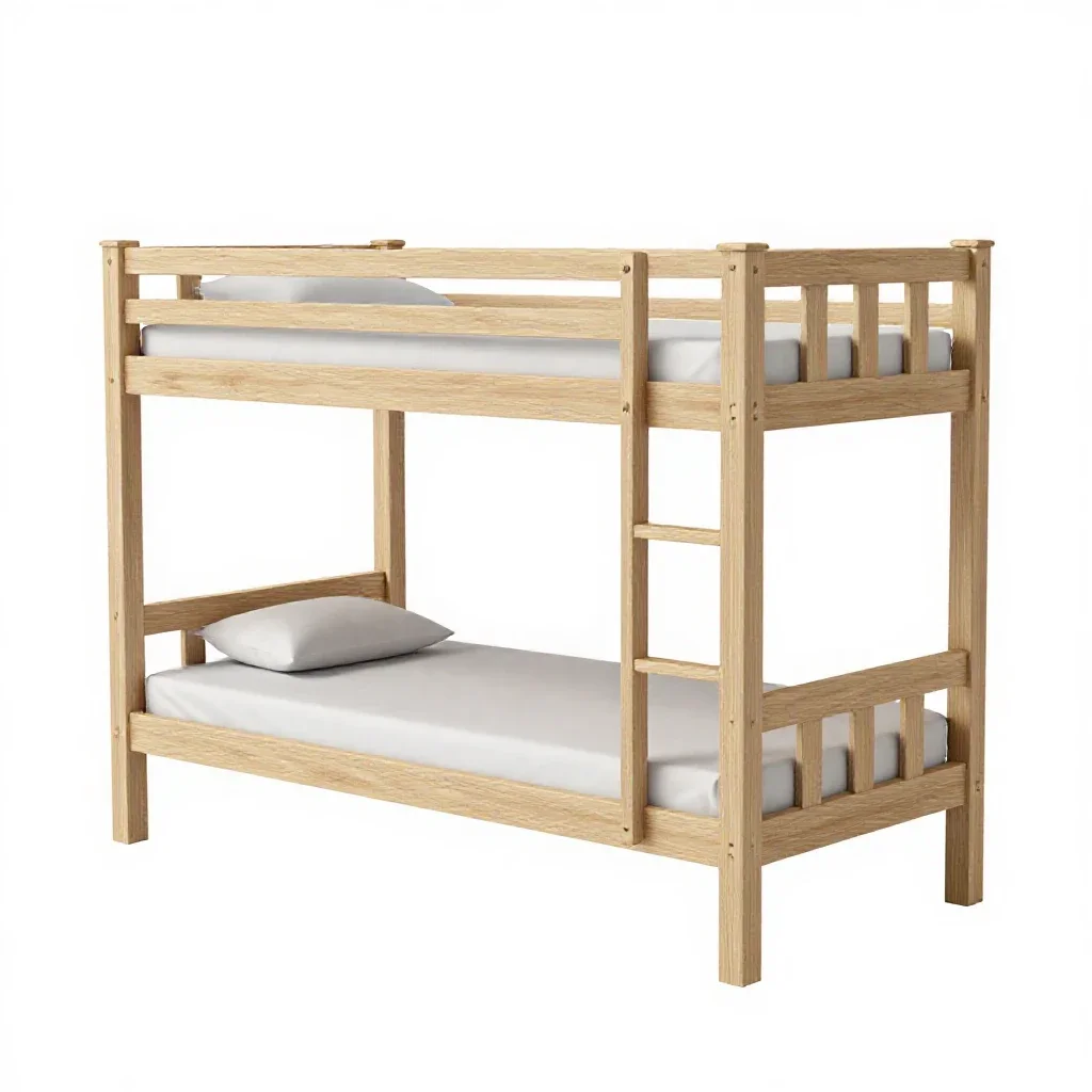 Bunk bed isolated on a white background