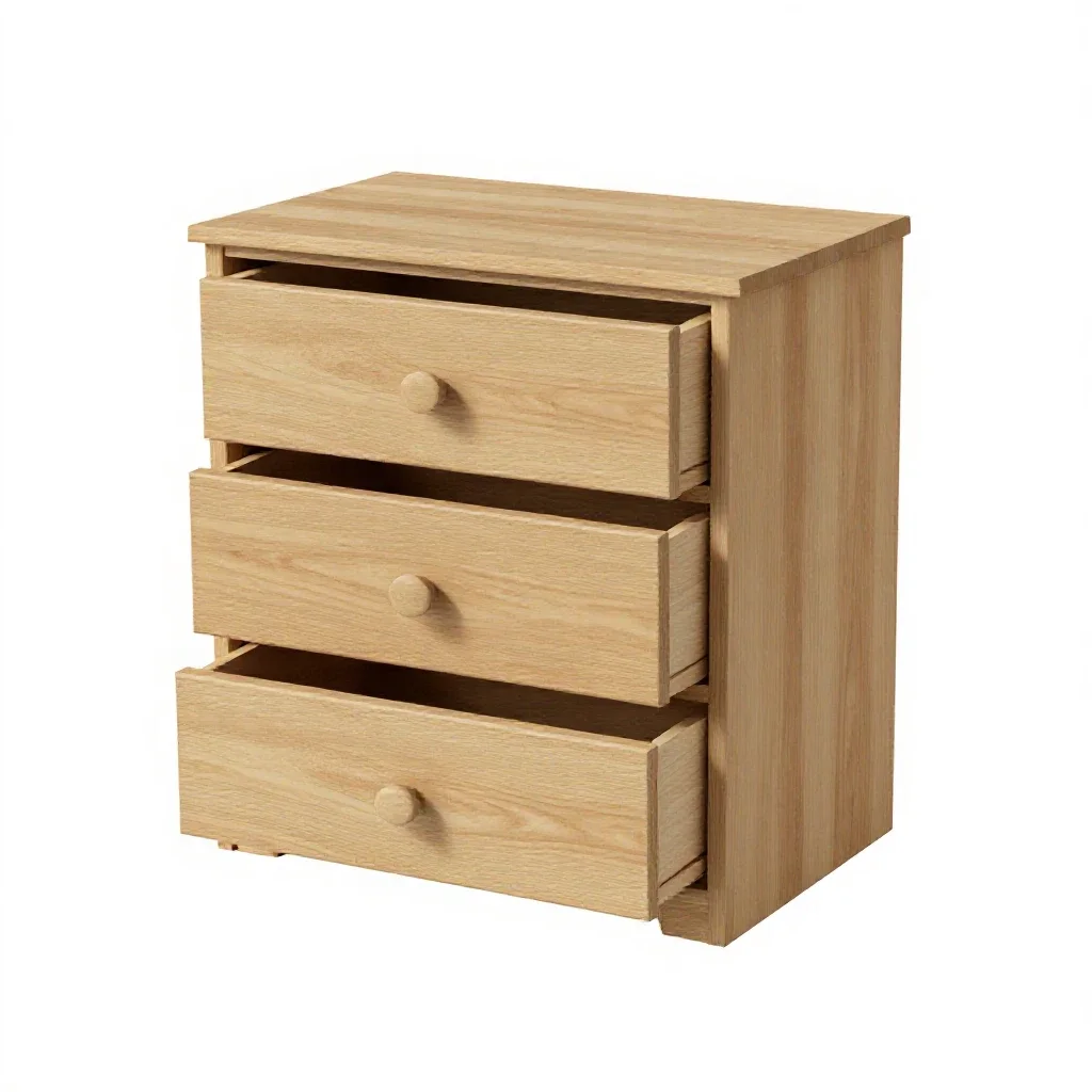 Chest of drawers isolated on a white background
