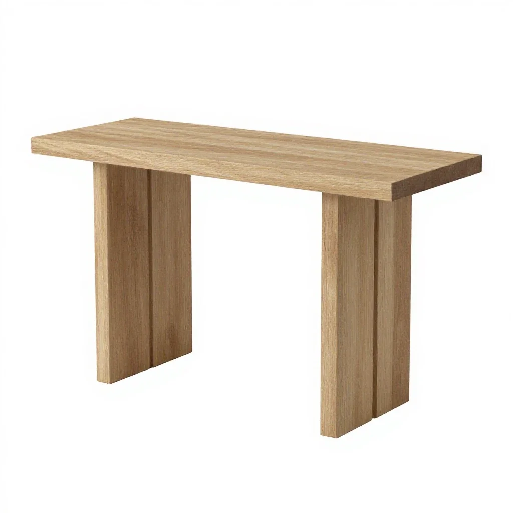 Console table isolated on a white background