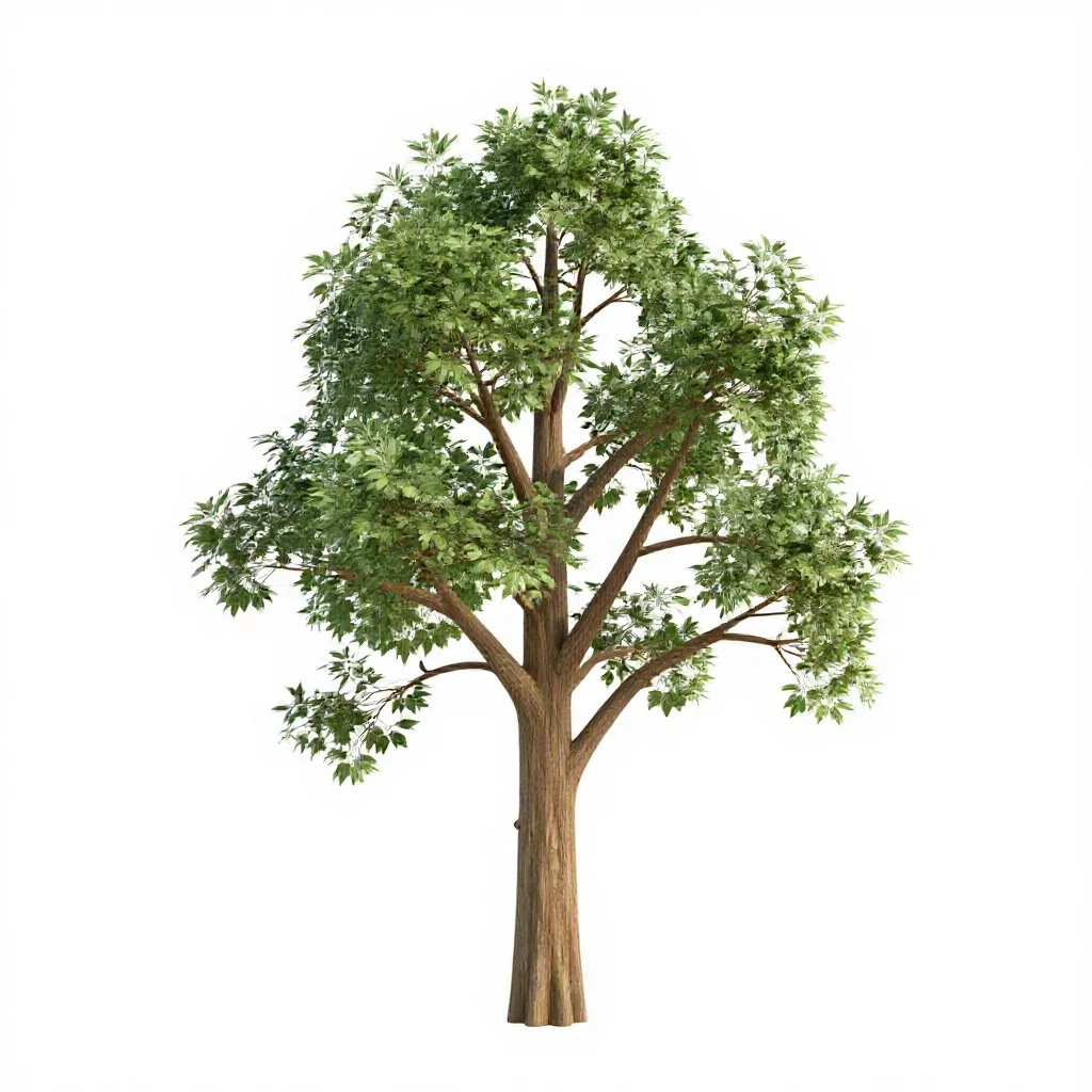 Hall tree with hooks isolated on a white background