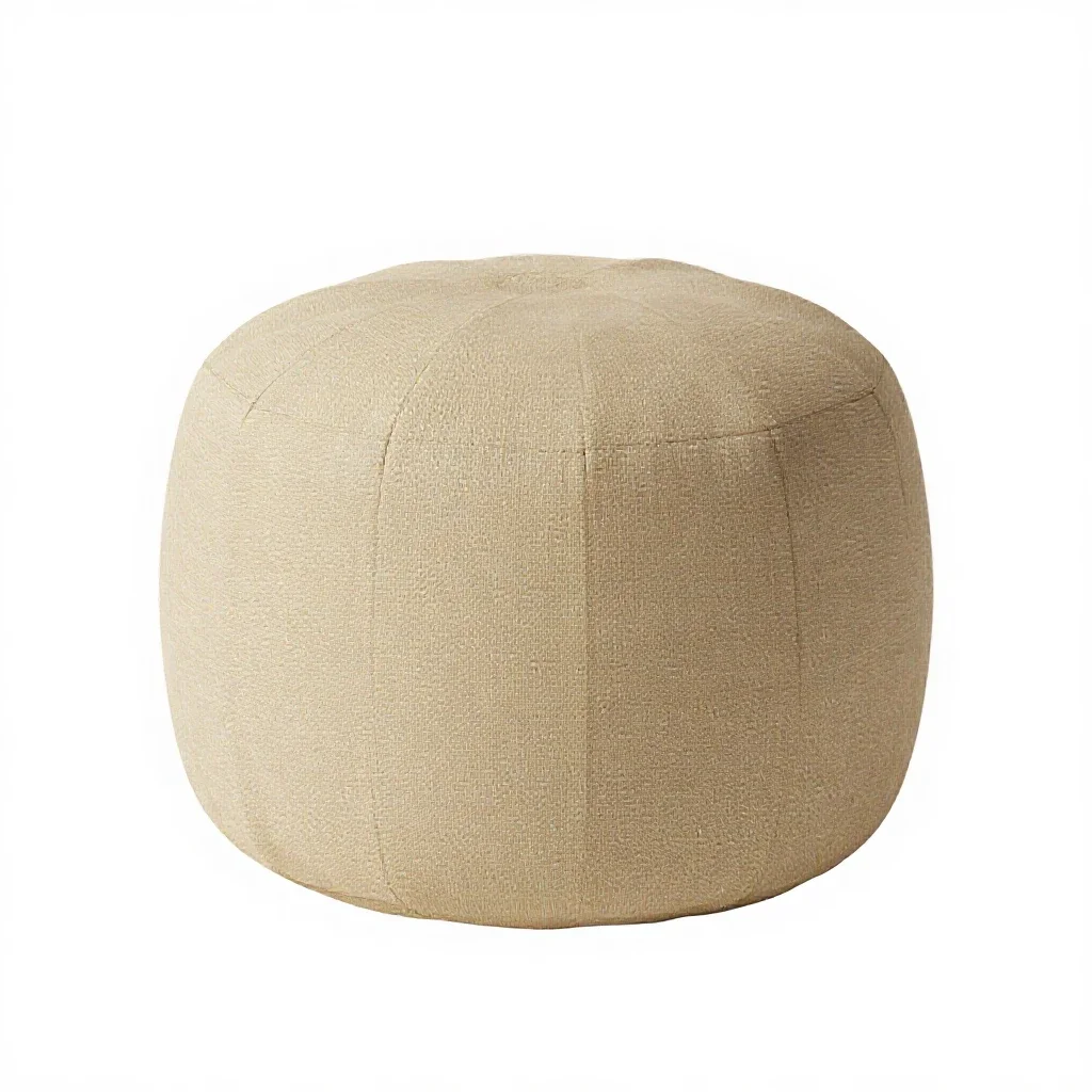 Pouffe ottoman isolated on a white background