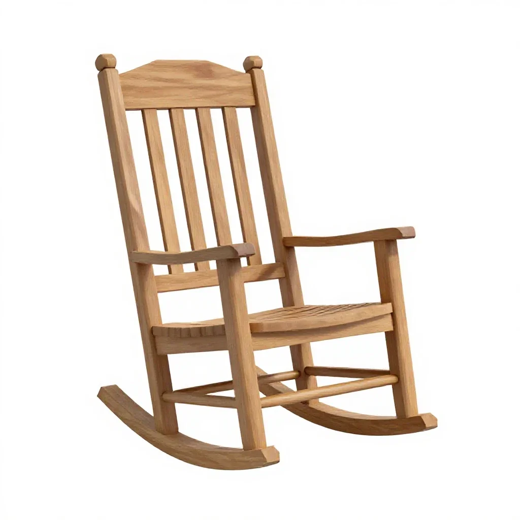 Rocking chair isolated on a white background