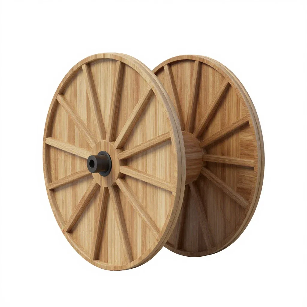 Hose reel isolated on a white background