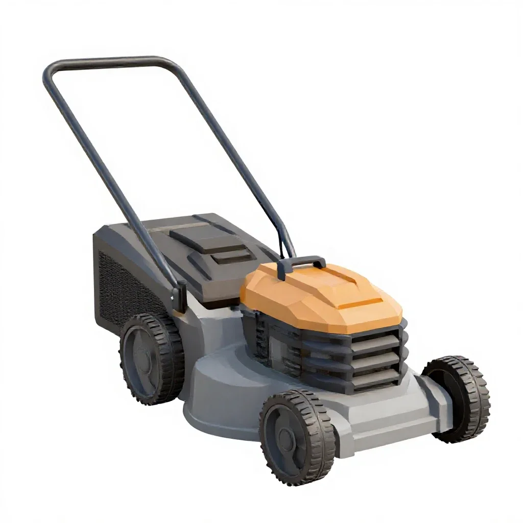 Lawn mower isolated on a white background