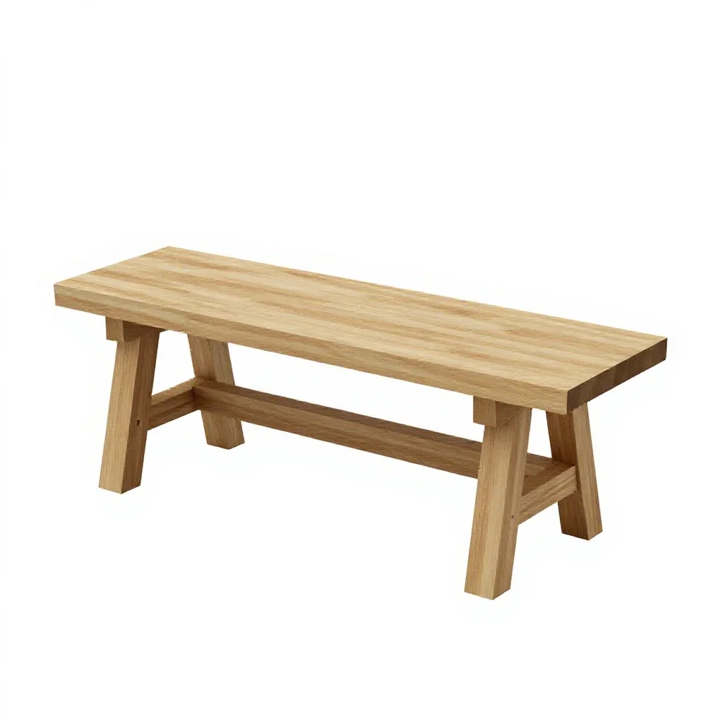 Potting bench isolated on a white background