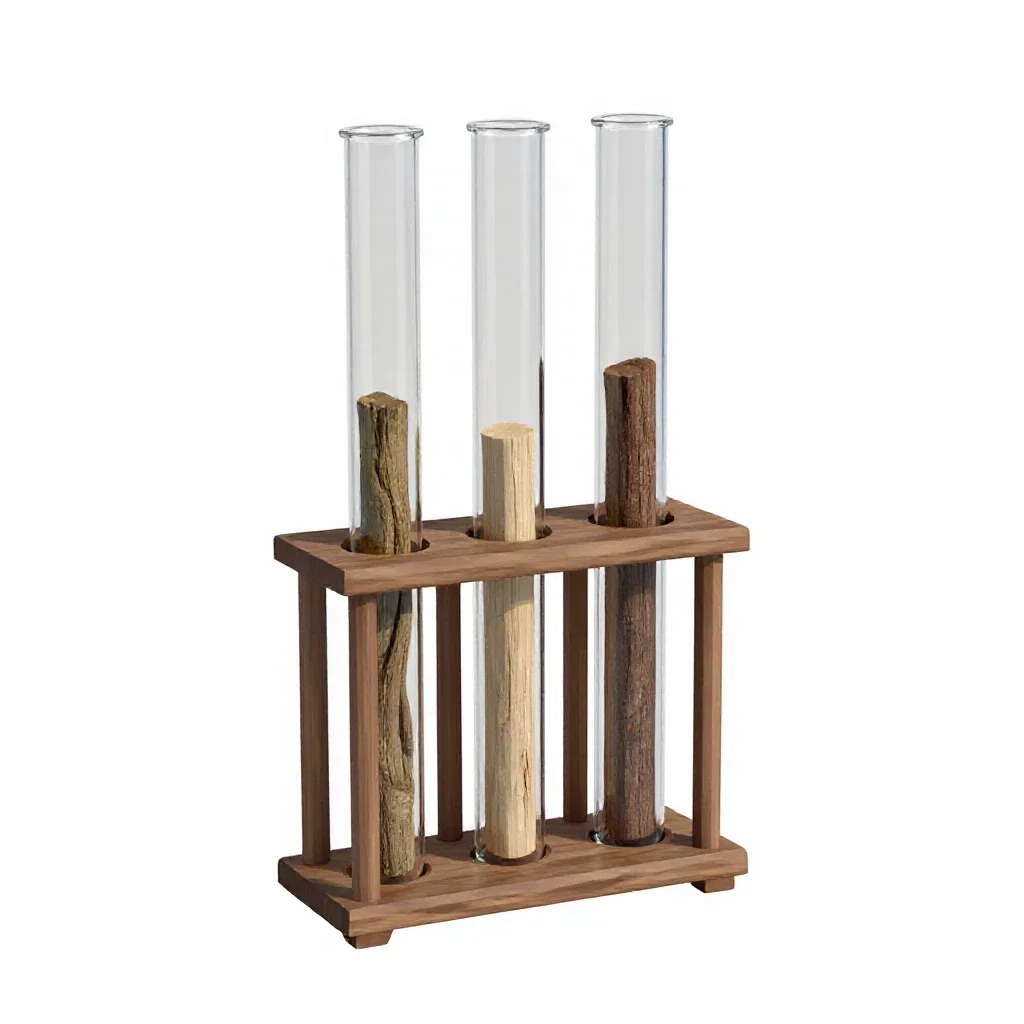 Propagation station with glass tubes isolated on a white background