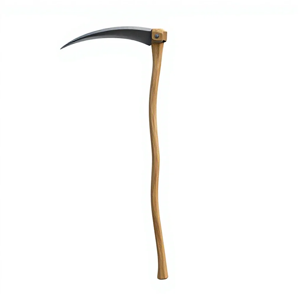 Scythe isolated on a white background