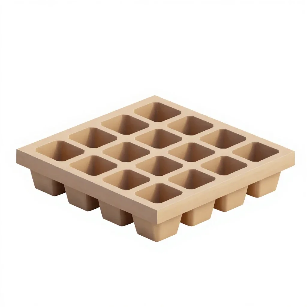 Seed tray isolated on a white background