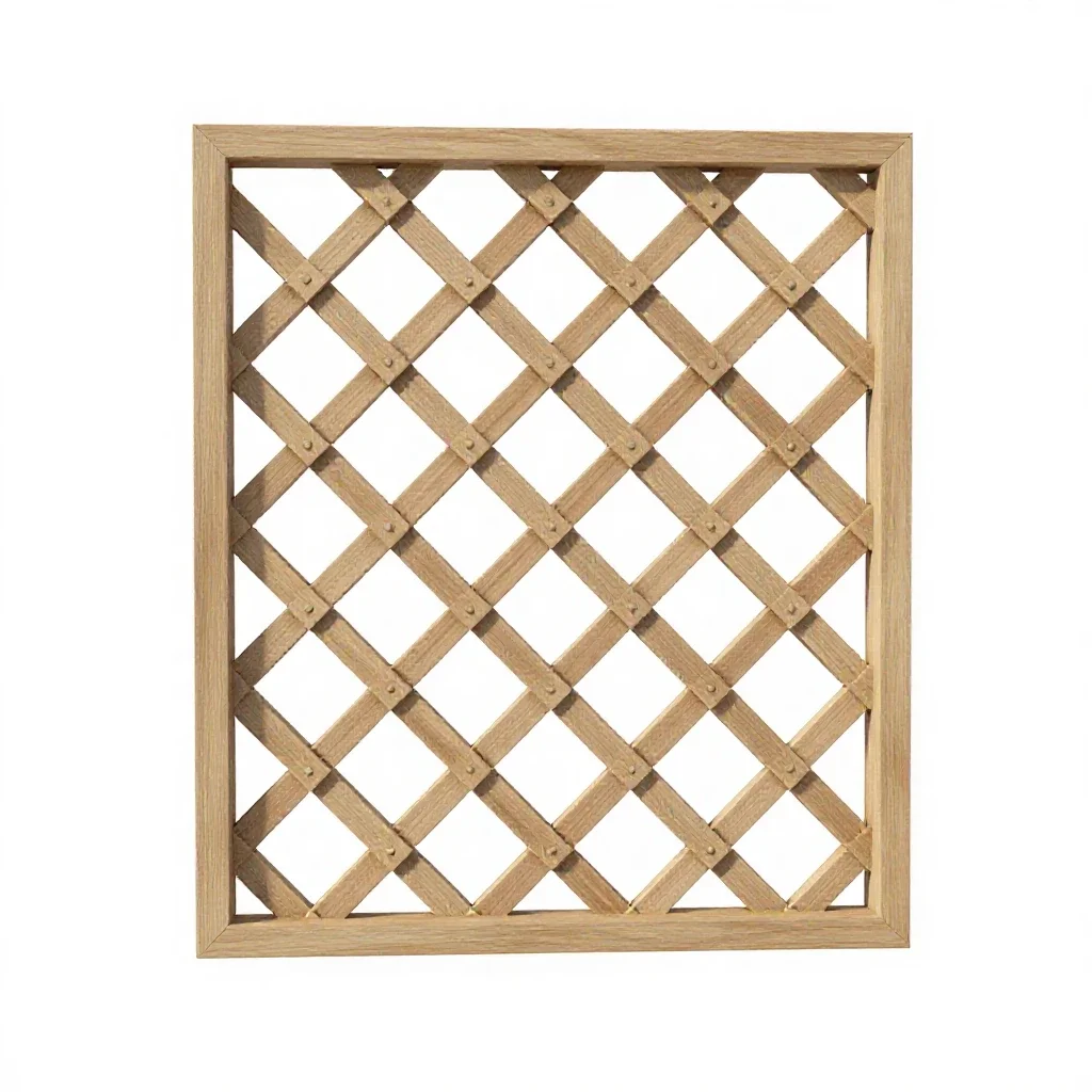 Trellis panel isolated on a white background