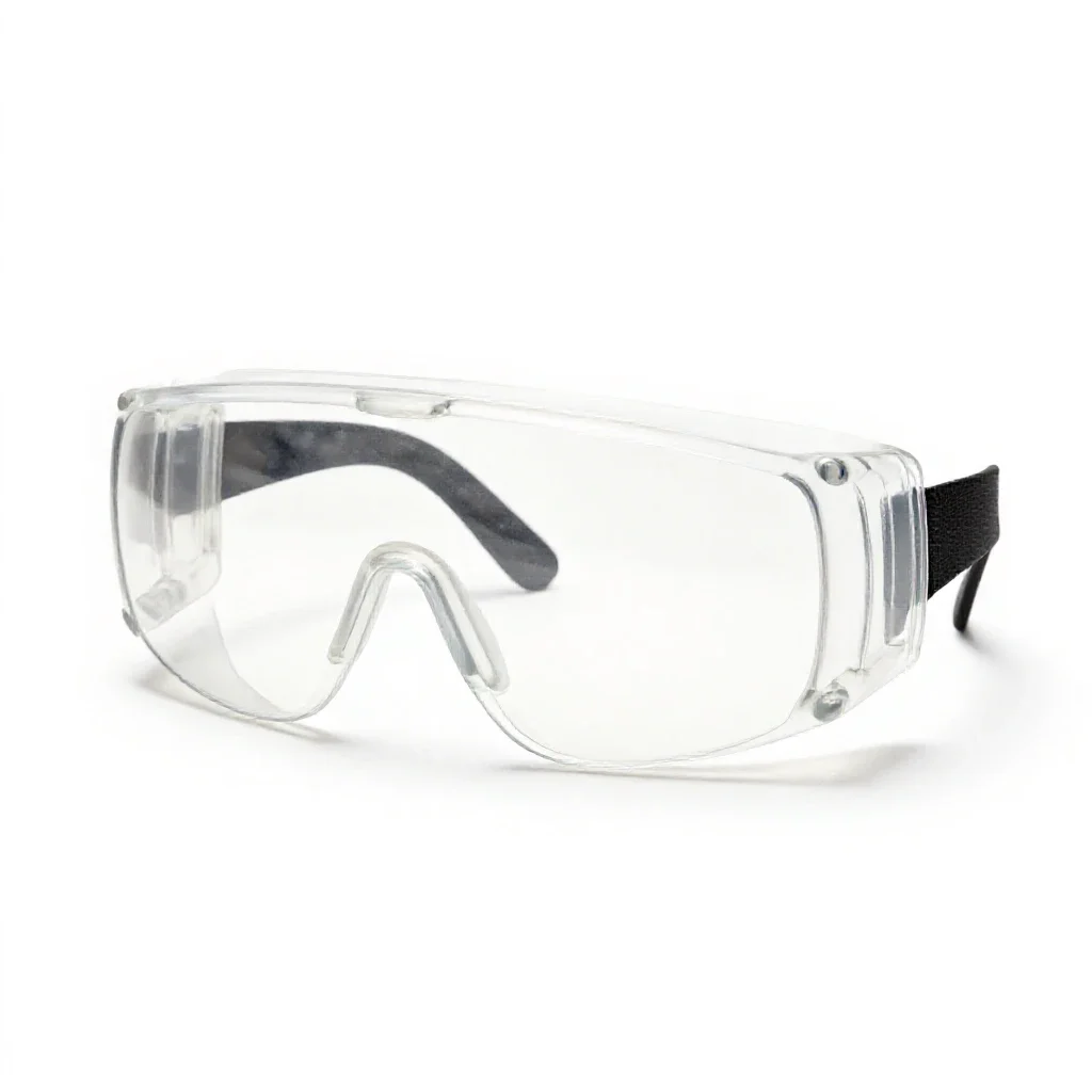 Pair of safety goggles isolated on a white background