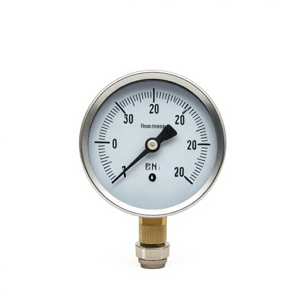 Pressure gauge isolated on a white background