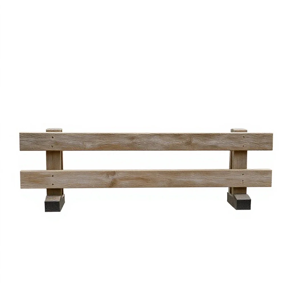 Road barrier isolated on a white background